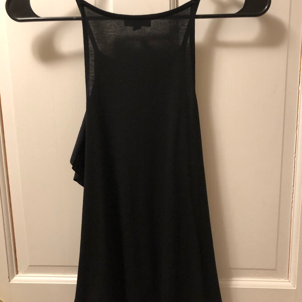 Express Ruffled Black Tank Top - Picture 3 of 3